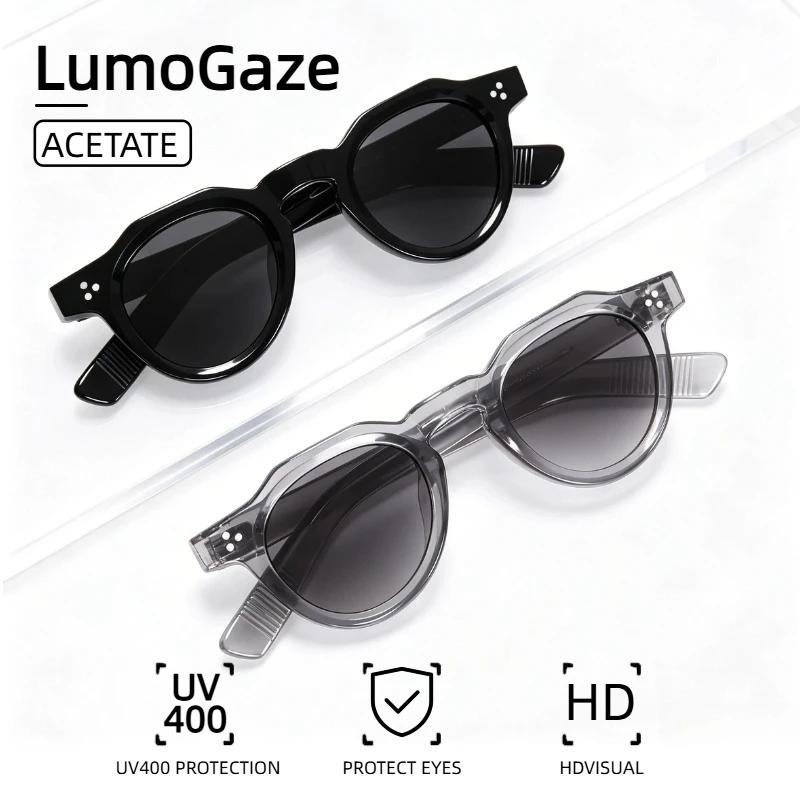 Mode Vintage Rivet Design femmes lunettes de soleil acétate hommes marque de luxe