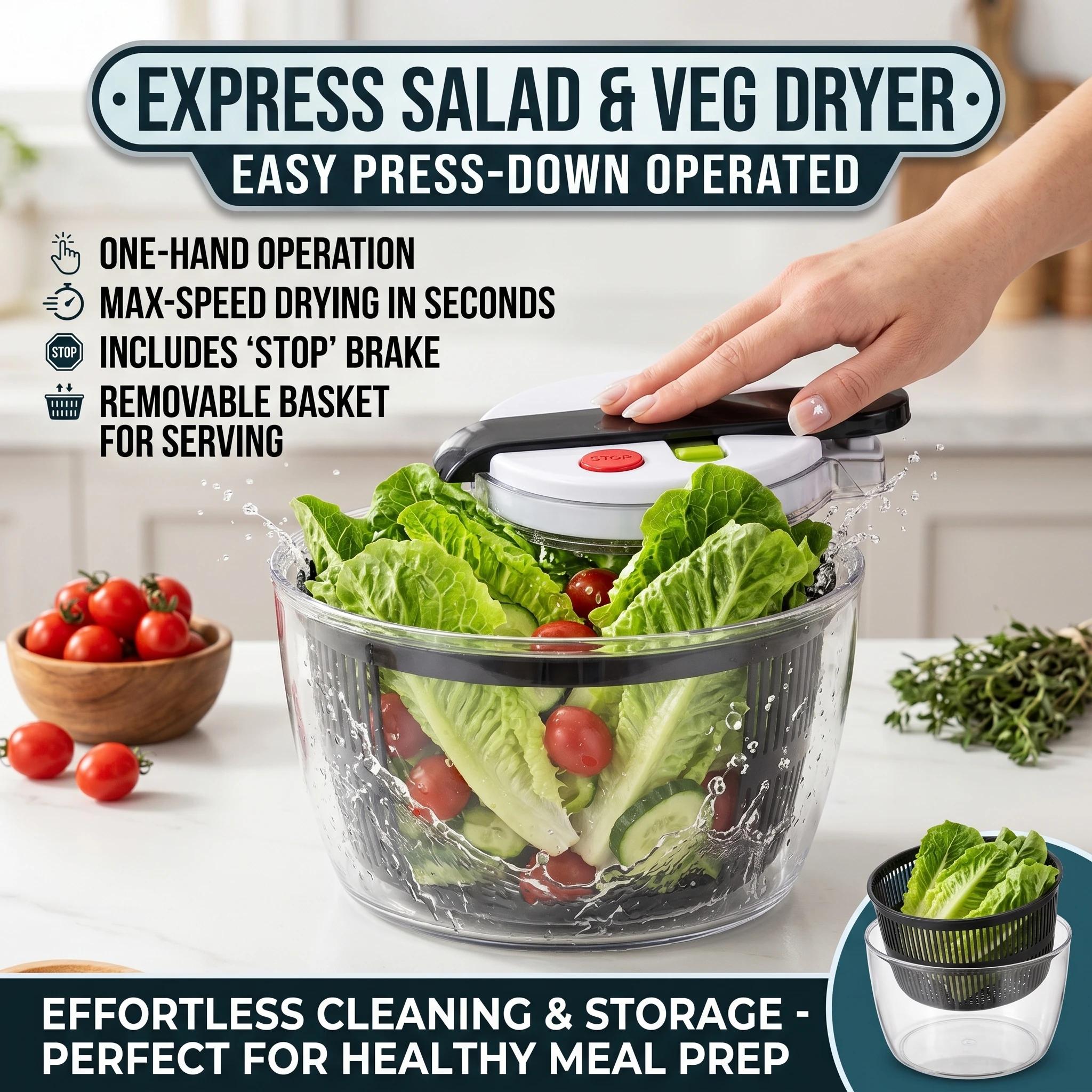Essoreuse à salade multifonctionnelle