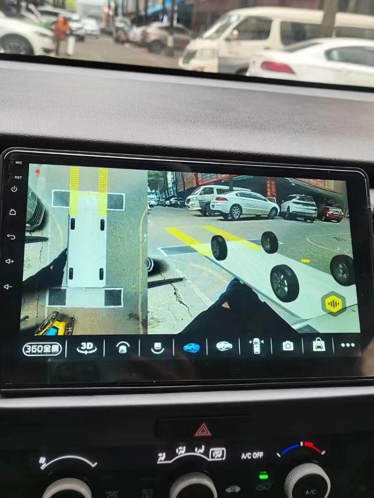 Caméra de voiture 1080P / 720P 360° °   Système de caméras panoramiques universelles Surround View pour système multimédia Android avec fonction 360APP