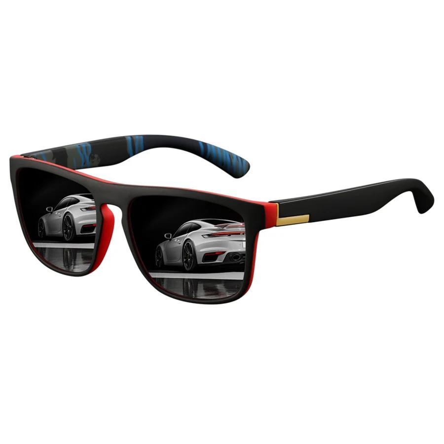 Lunettes de soleil polarisées Vintage carrées pour hommes et femmes