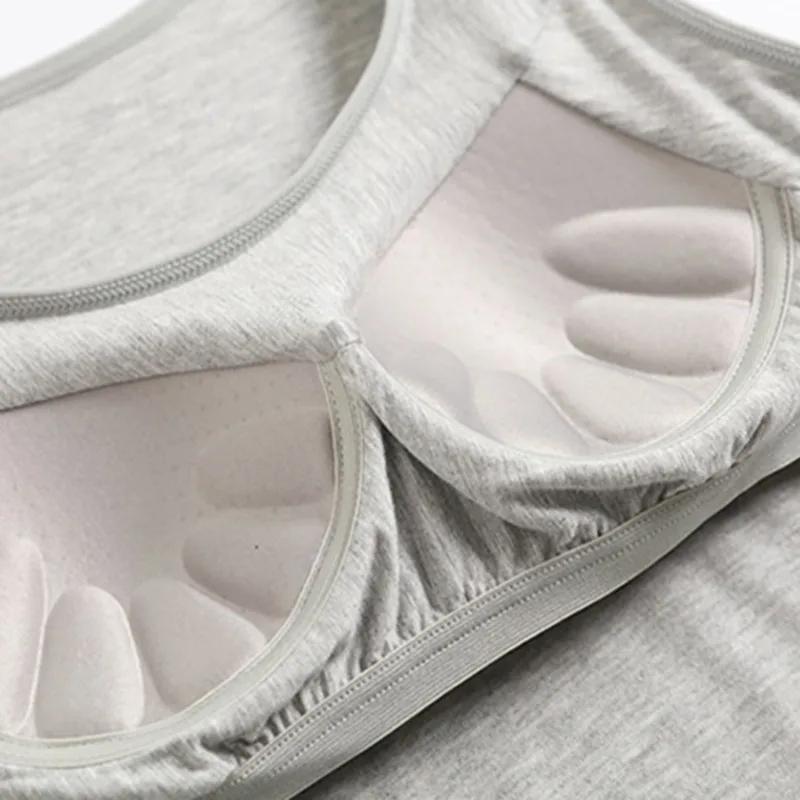 2023 Débardeur pour femme avec soutien-gorge intégré Col Gilet Couleur unie rembourré Slim Fit Débardeurs Chemises sexy 
