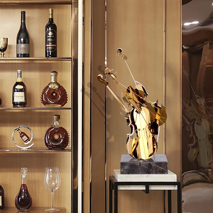 Articles de décoration intérieure moderne de luxe en or pour la maison