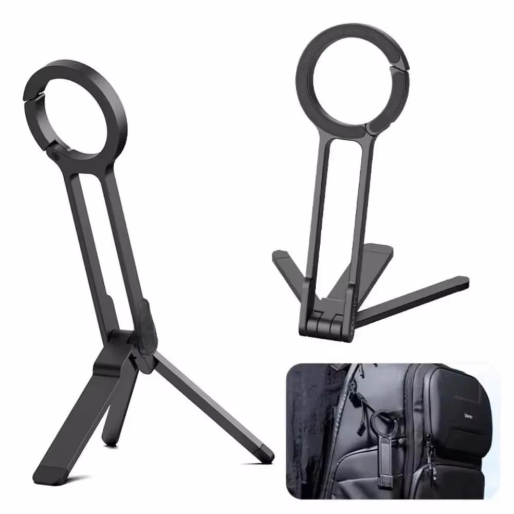 Trépied de téléphone pliable monté sur mousqueton pour iPhone 17 16 15