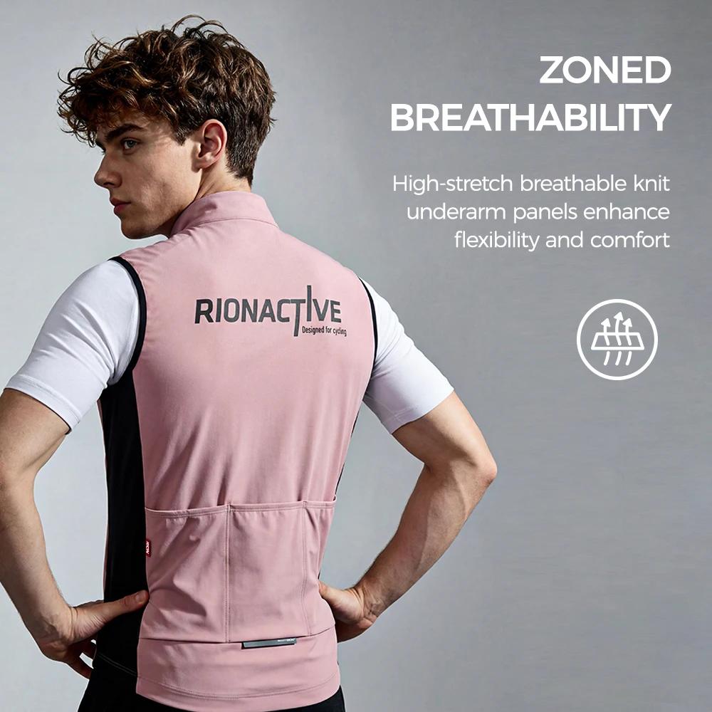 Gilet de course à pied et de cyclisme pour homme RION