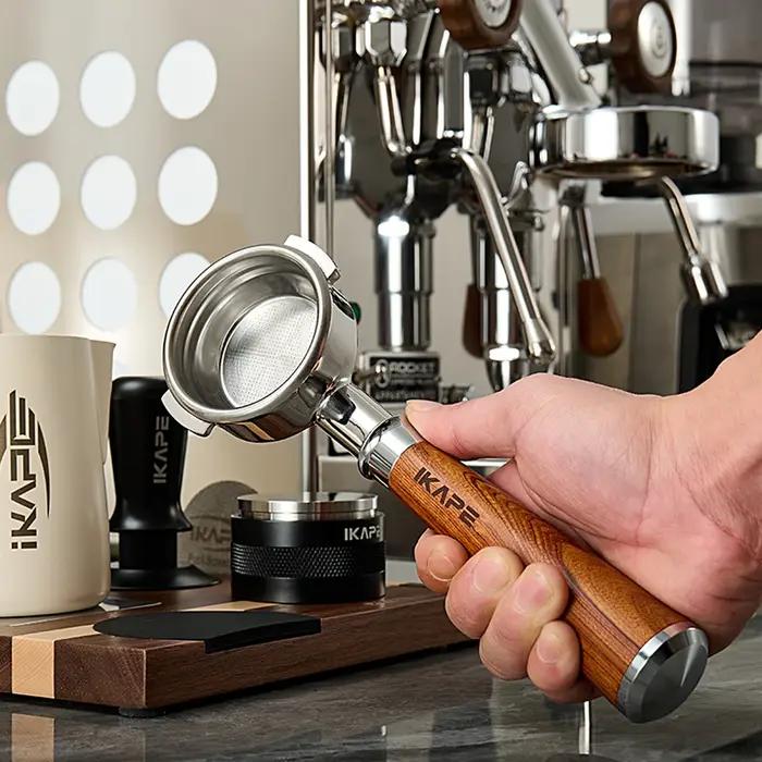 IKAPE – porte-filtre sans fond, pour Delonghi/Barsetto/Berivlle/Lamarzocco/Welhome/Flair58/ECM/Lelit