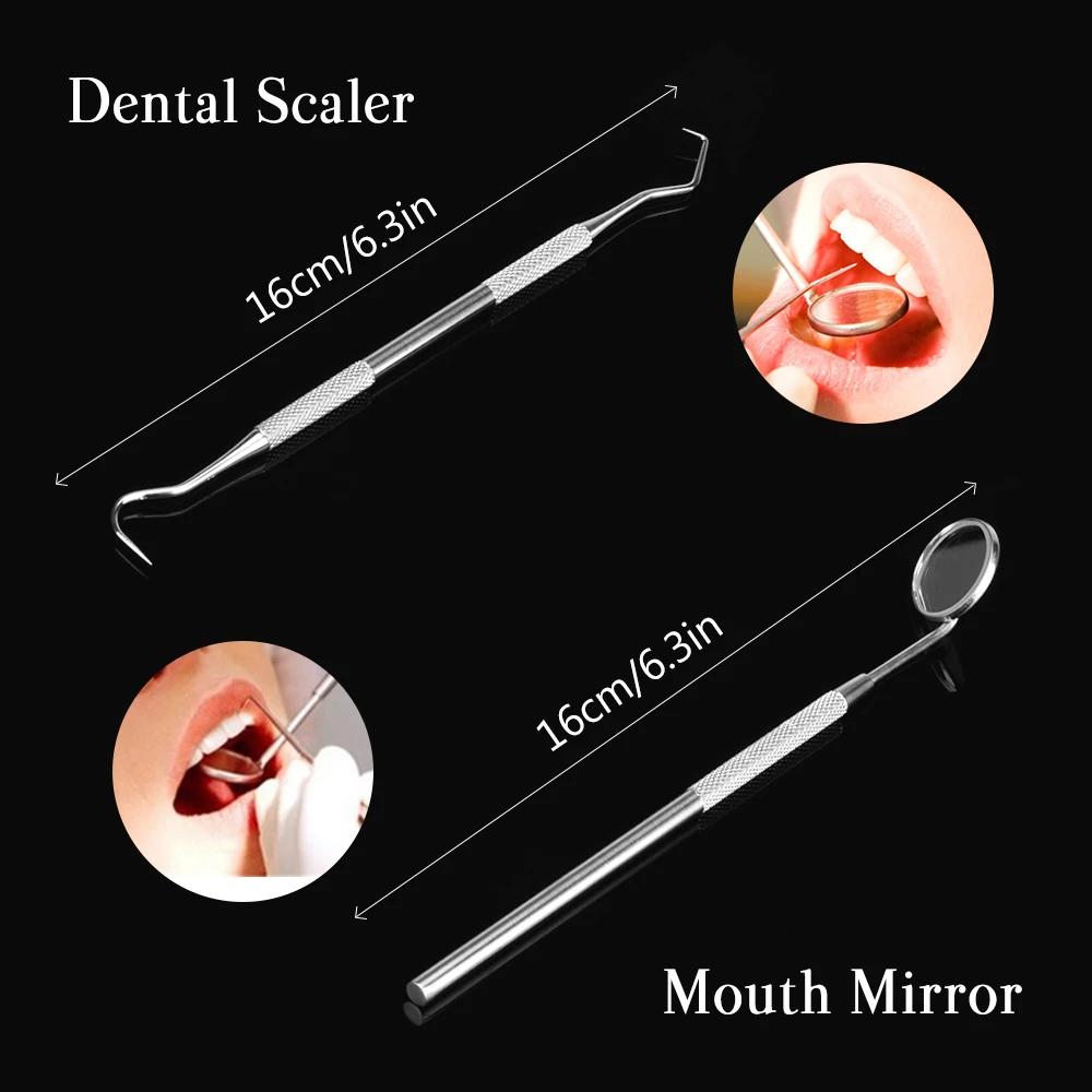 4 pièces/ensemble grattoir à tartre détartreur dissolvant de Plaque outil de nettoyage des dents den