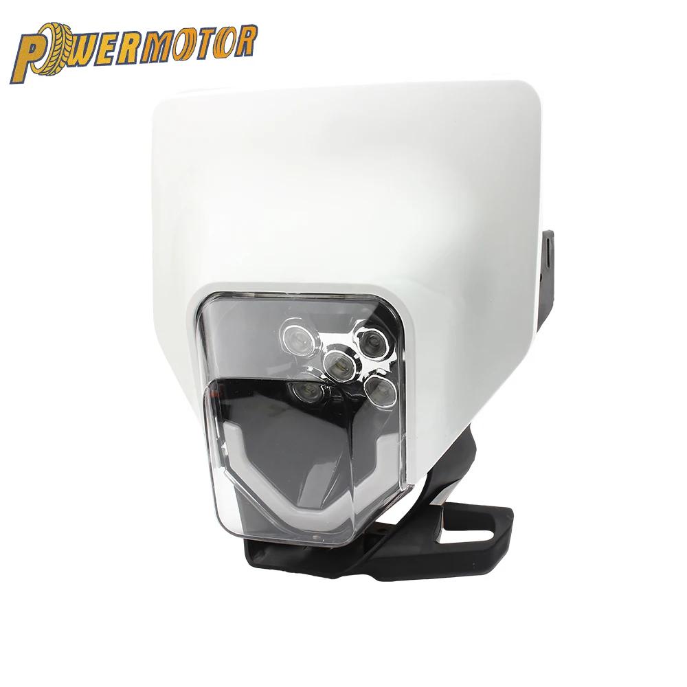 Pour Husqvarna Enduro phare LED moto carénage masque TE FE FC 250 300 350 450 Dirt Bike Supermoto ac