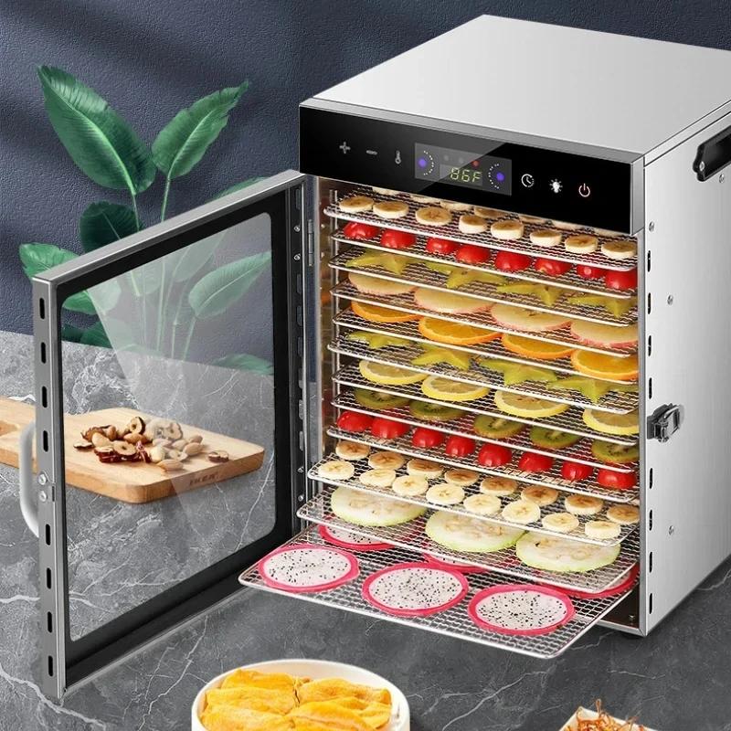 Déshydrateur alimentaire 12 plateaux en acier inoxydable pour aliments pour bébés, fruits, légumes,
