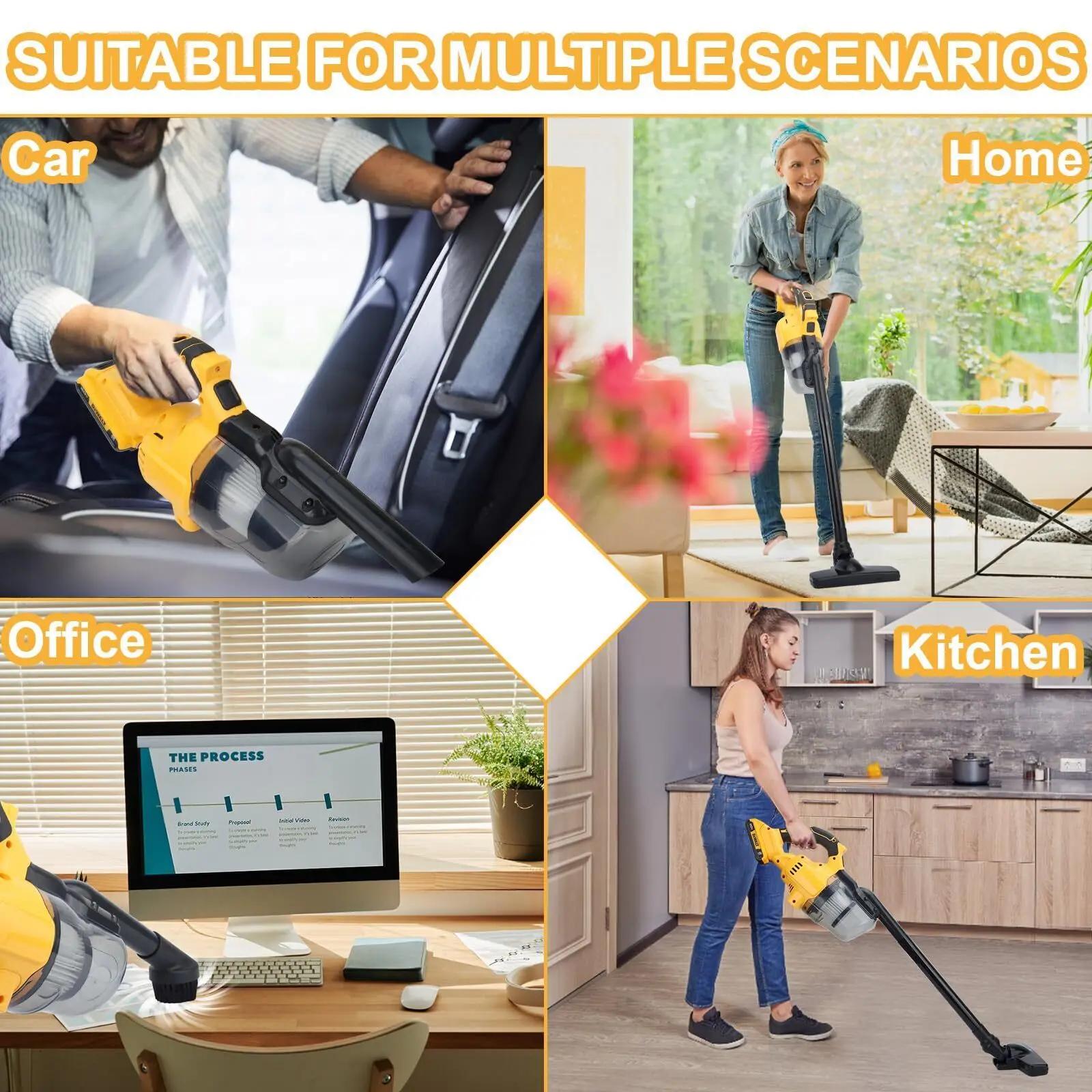 DeWalt-Aspirateur sans fil pour la construction industrielle et la maison sèche, outils électriques