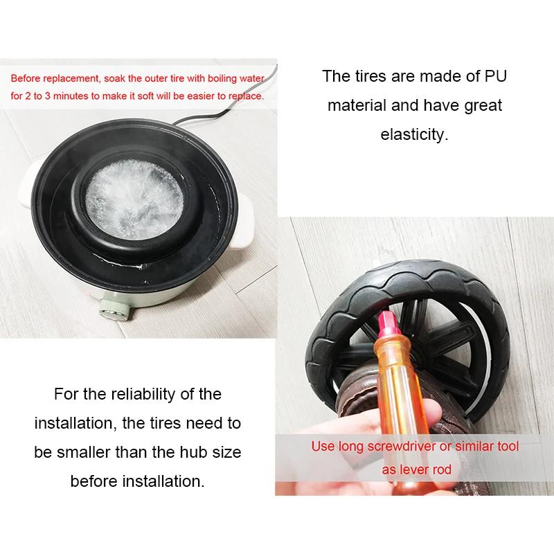 Pneu poussette Uppababy Cruz V2 PU - Roue avant arrière sans chambre à air housse personnalisée accessoire