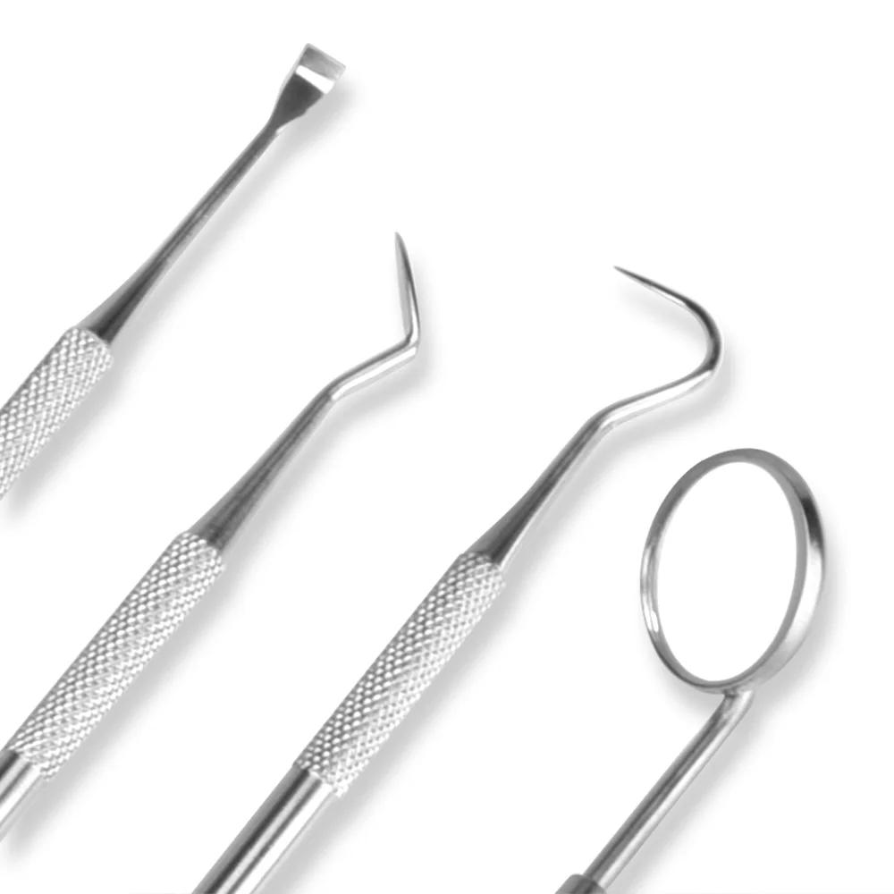 4 pièces/ensemble grattoir à tartre détartreur dissolvant de Plaque outil de nettoyage des dents den