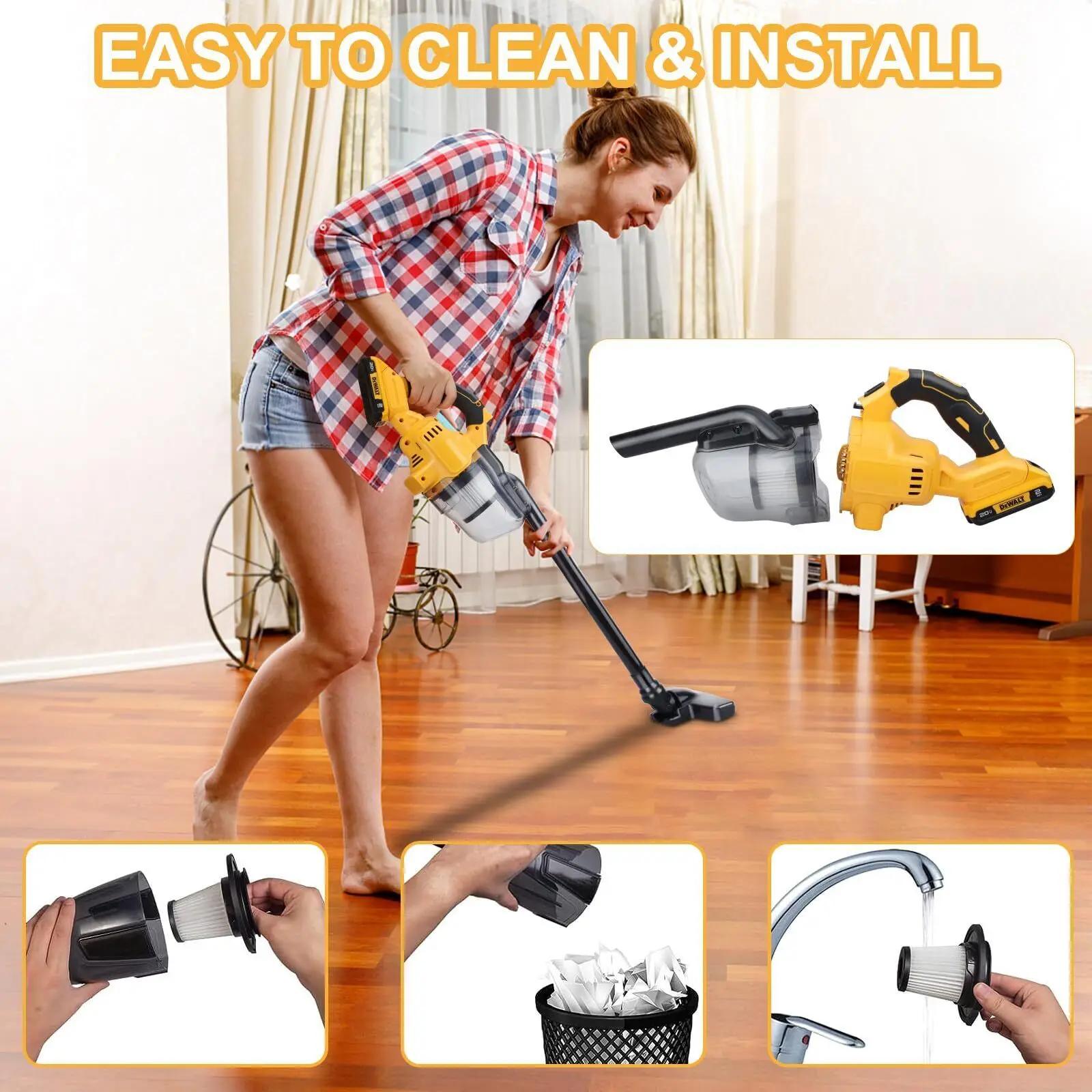 DeWalt-Aspirateur sans fil pour la construction industrielle et la maison sèche, outils électriques