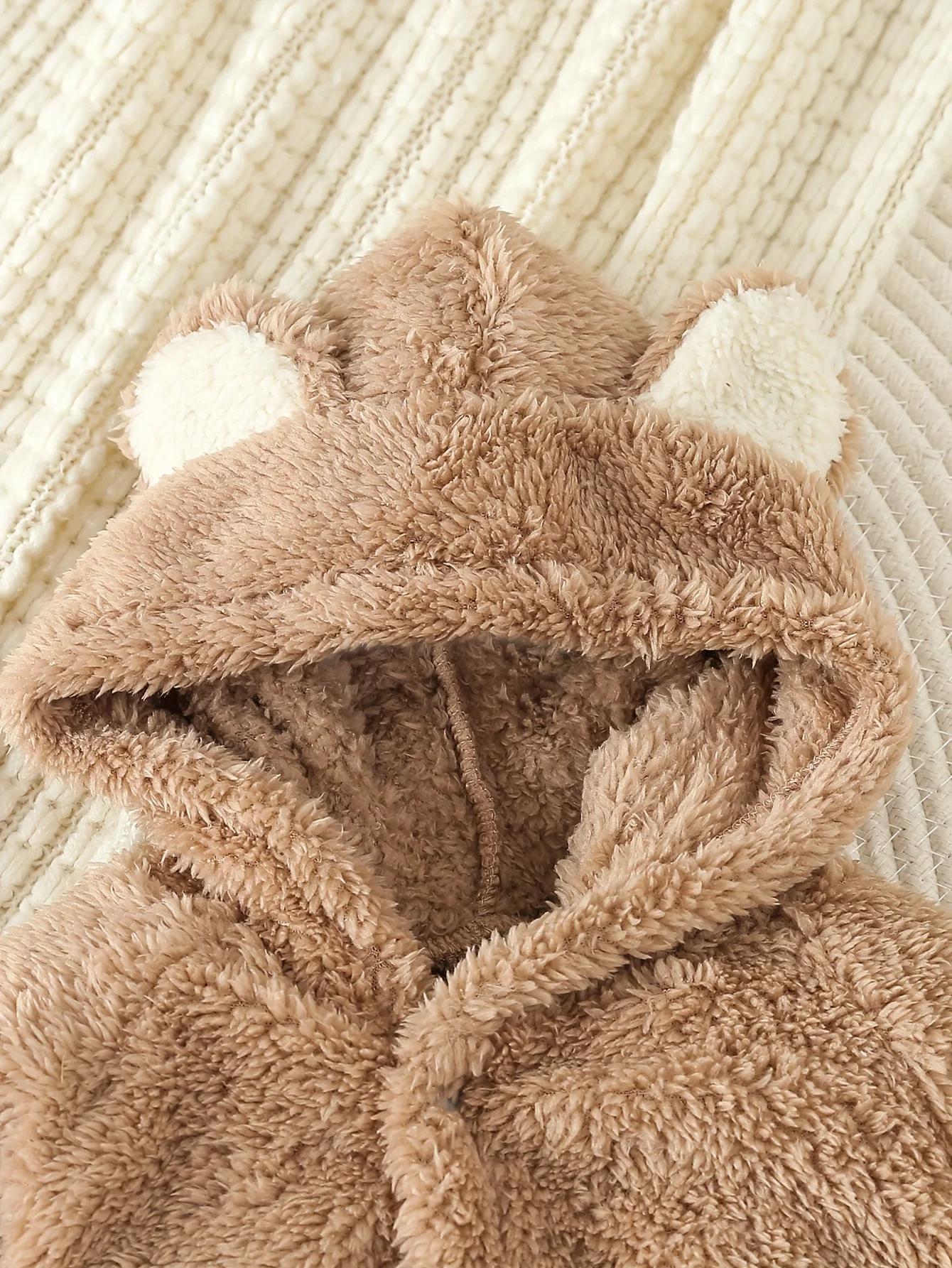 Barboteuse en molleton chaud pour nouveau-né, Costume pour bébé garçon et fille, pyjama Animal, comb