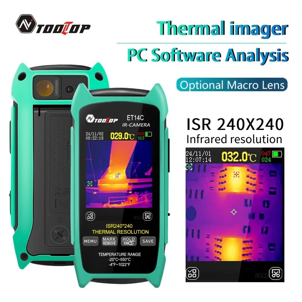 TOOLTOP ET14C 2.8 pouces imageur thermique 25Hz caméra d'imagerie thermique domestique ISR240x240 th