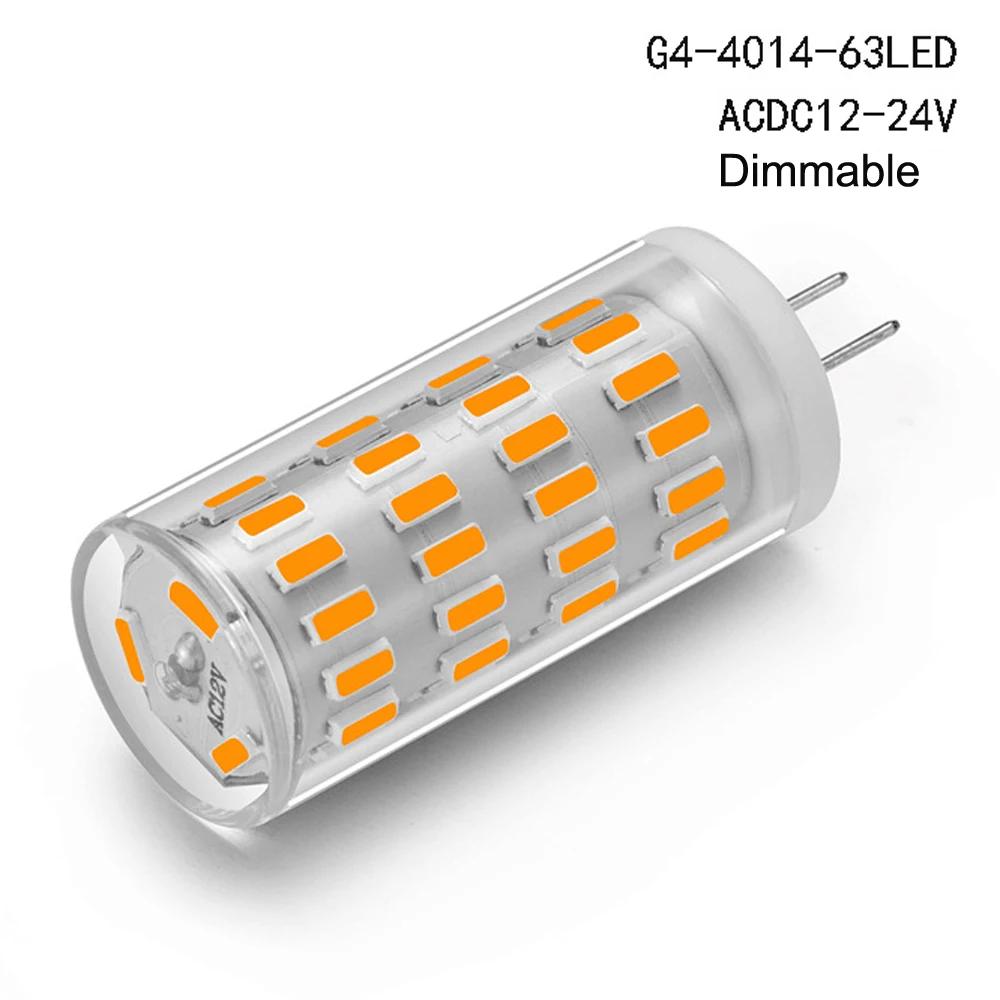 5 pièces 12v 24V lampe LED variable g4 G9 E14 BA15S ampoule LED blanc chaud froid pour lustre en cri