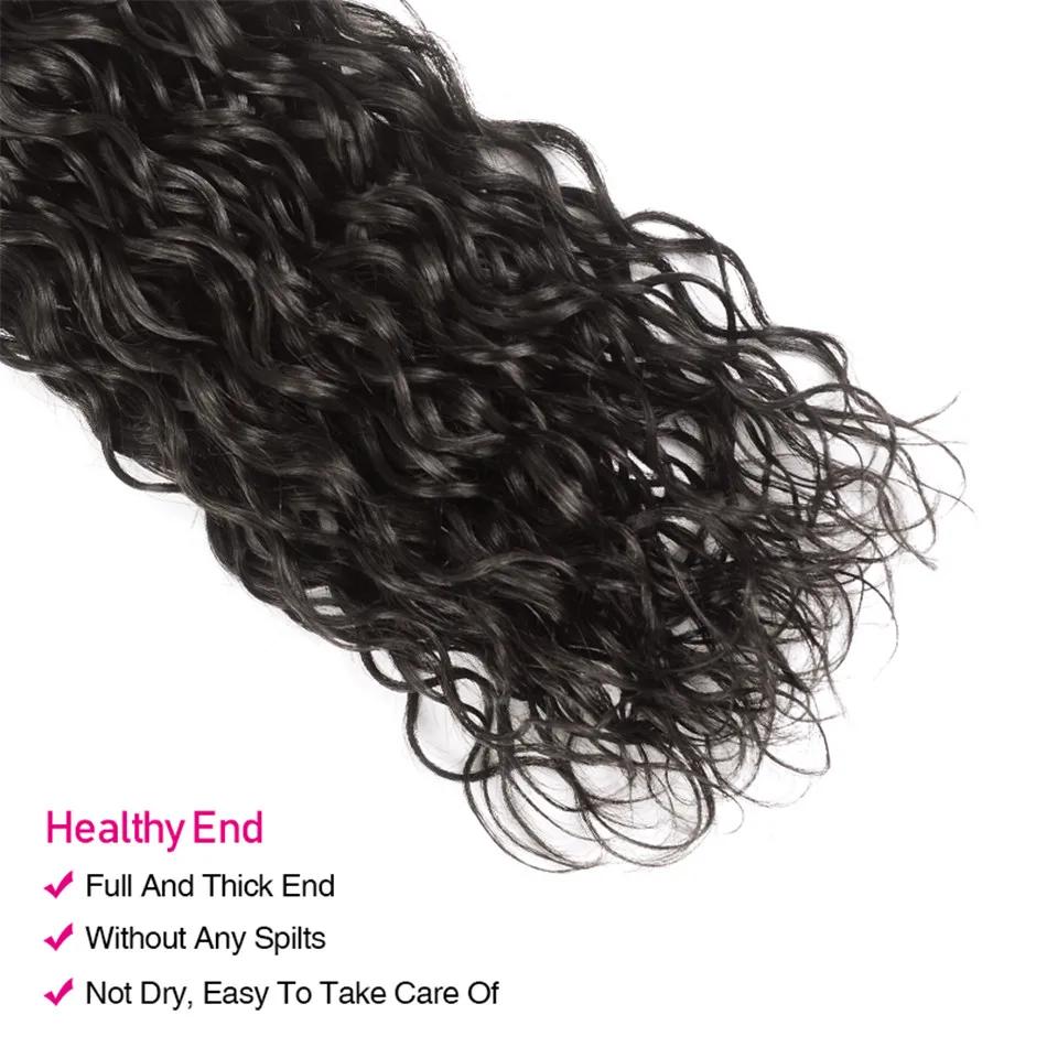 Mèches 100% naturelles vierges ondulées-UNice Hair, tissage à coudre, document riche naturel, 8 à 26