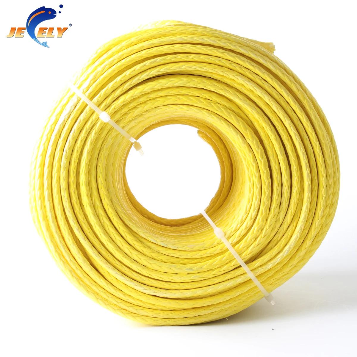 Corde de treuil à tresse unique, fibre de sang kgs Uhmwpe, 50m, 4mm, 12 brins