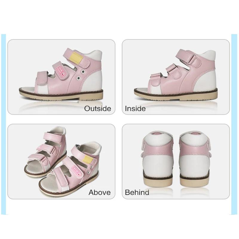 Sandales d'été en cuir pour enfants, chaussures plates, plates-formes colorées, 4WD, pour garçons et