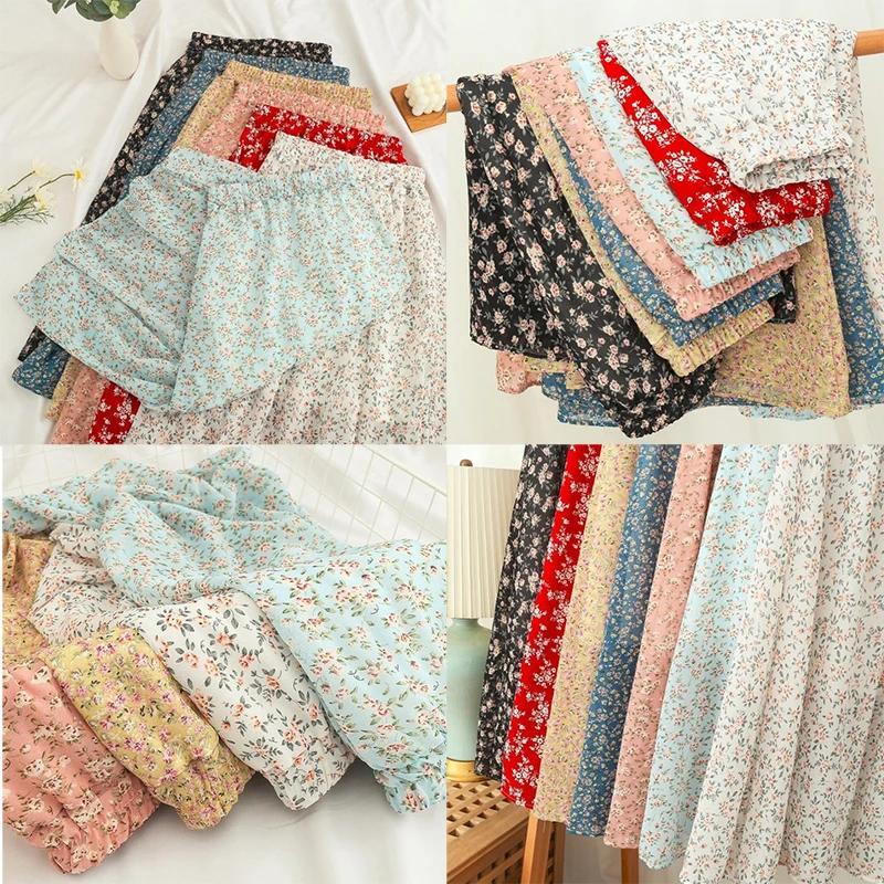 Jupes en mousseline de soie pour femmes, 7 couleurs, décontractées, nouvelle collection, High Street