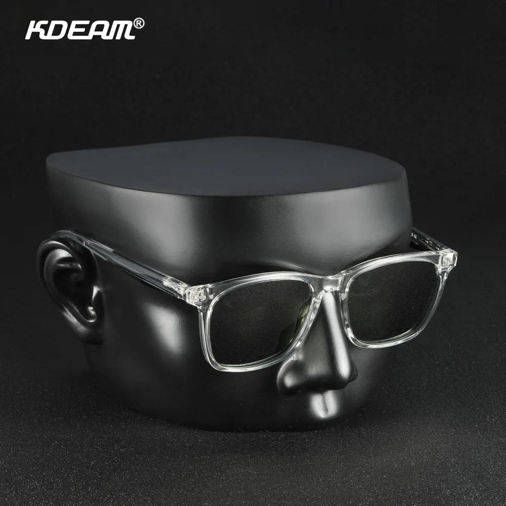 KDEAM-Lunettes de soleil avec verres polarisés pour homme, monture carrée en matériau TR90, charnièr