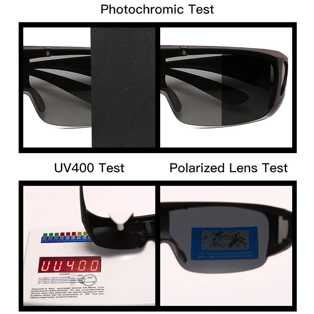 VIVIBEE rabattable polarisé ajustement sur lunettes lunettes de soleil hommes conduite UV400 photoch