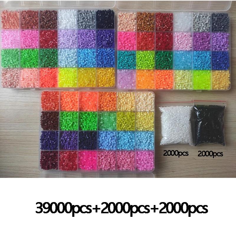 Perles Perler créatives 24/72 couleurs, Kit de jouets pour enfants, perles Hama de 2.6mm, Puzzle 3D,