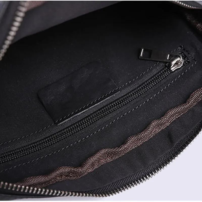 Gland TOO-Sac de poitrine en cuir avec ceinture pour homme, sac simple