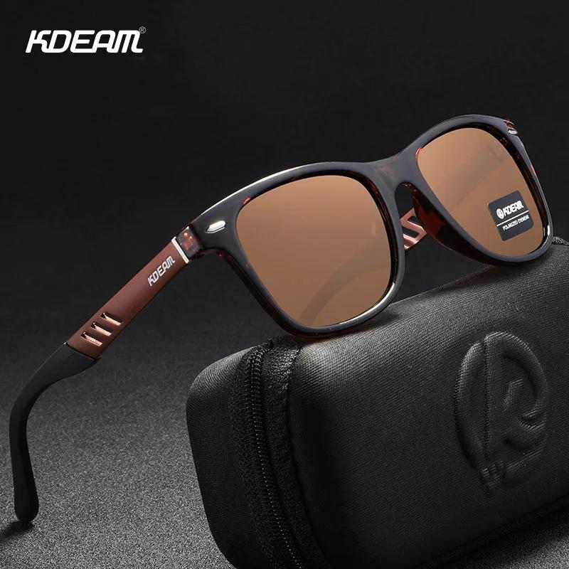 KDEAM lunettes de soleil photochromiques et polarisées hommes navigation aluminium magnésium cadre h