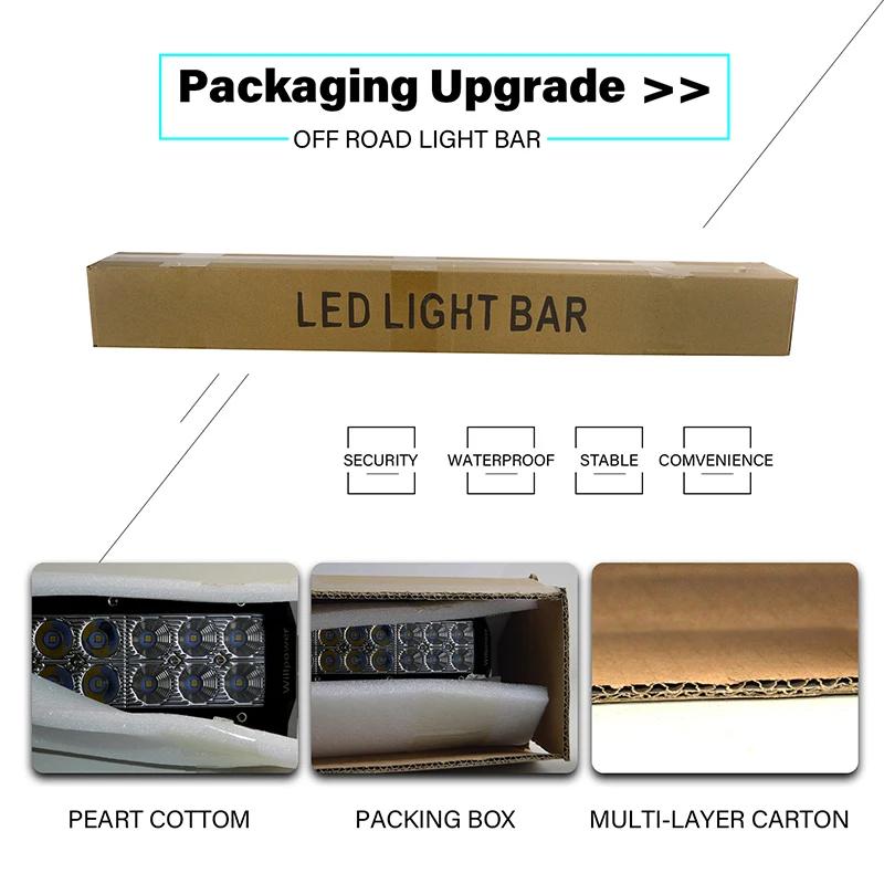 Auxtings 22 32 42 52 ''en barre lumineuse Led incurvée/droite COMBO barre lumineuse de travail Led c