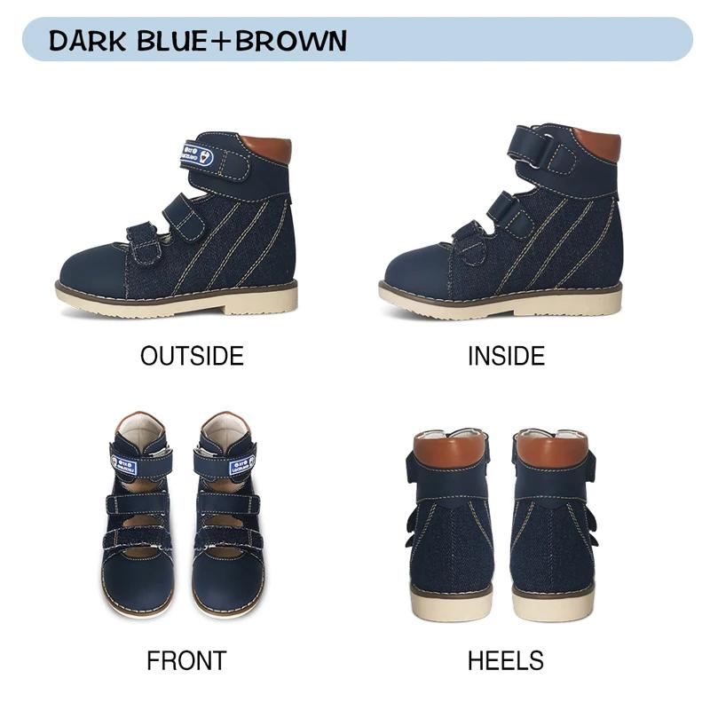 Ortoluckland – sandales en Denim pour enfants, chaussures orthopédiques d'été pour filles et garçons