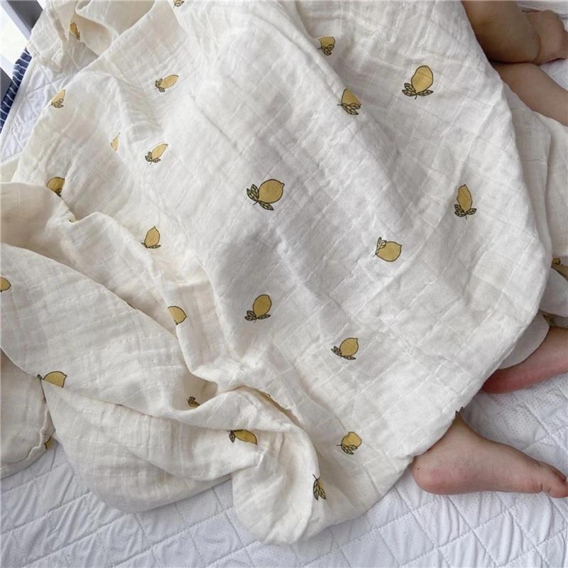 Couvertures en mousseline de coton pour bébé, accessoires pour nouveau-nés, couverture de réception
