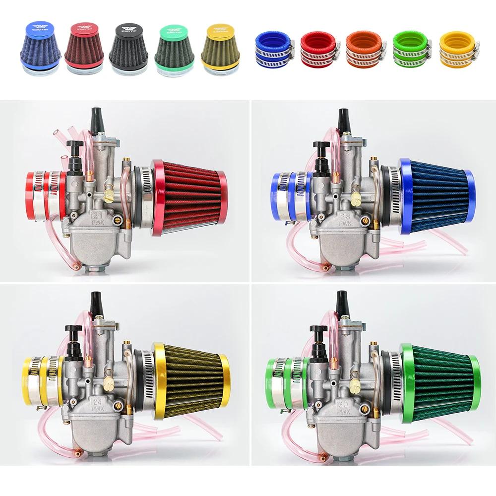 Alconstar- 21 24 26 28 30 32 34mm carburateur Keihin PWK avec filtre à Air 2/4T carburateur adapté m