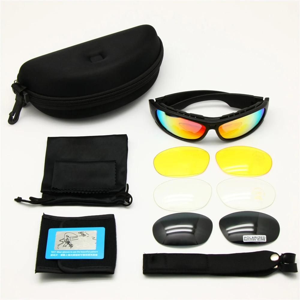Daisy One C6 polarisé balistique armée lunettes de soleil militaire lunettes Rx insérer 4 lentilles