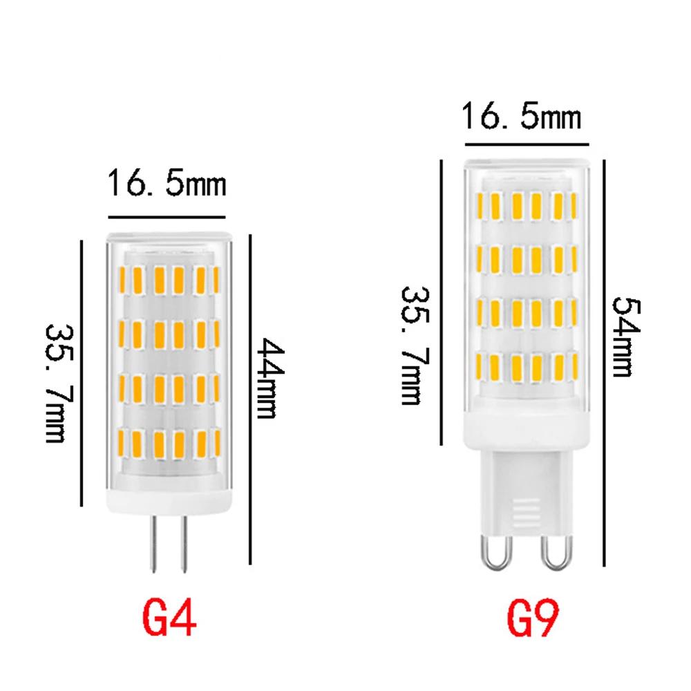 5 pièces 12v 24V lampe LED variable g4 G9 E14 BA15S ampoule LED blanc chaud froid pour lustre en cri