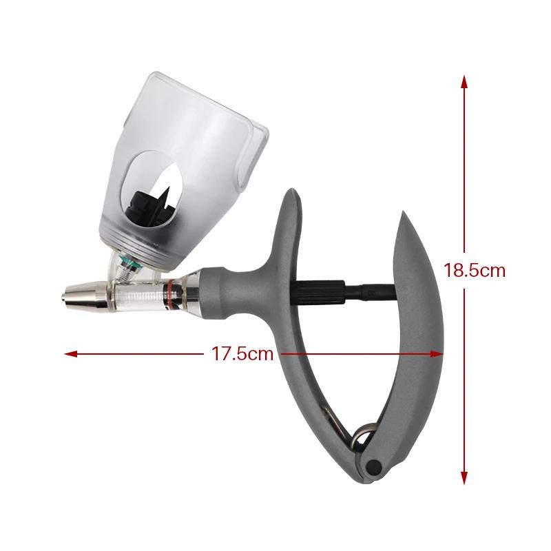 Seringue vétérinaire pour animaux de 2Ml/5Ml, injecteur de vaccin continu réglable pour poulet, coch