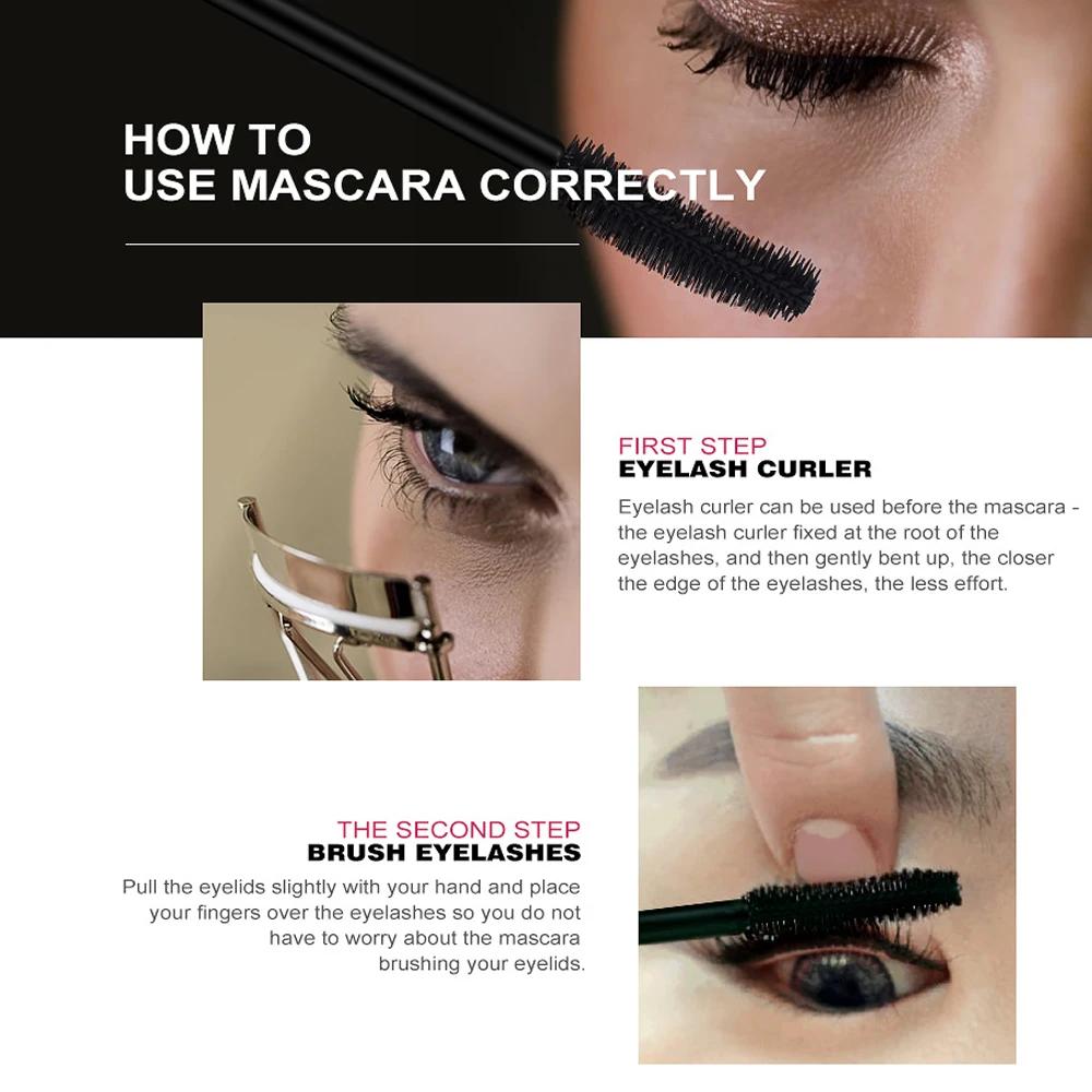 O.TWO.O 12 pièces/ensemble Mascara 3D allongement des cils noirs Extension des cils cils cils brosse