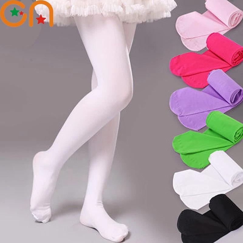 Filles Ballet De Danse Collants Enfants Une Section Mince Mode Velours Collants Bébé Solide Noir Bla