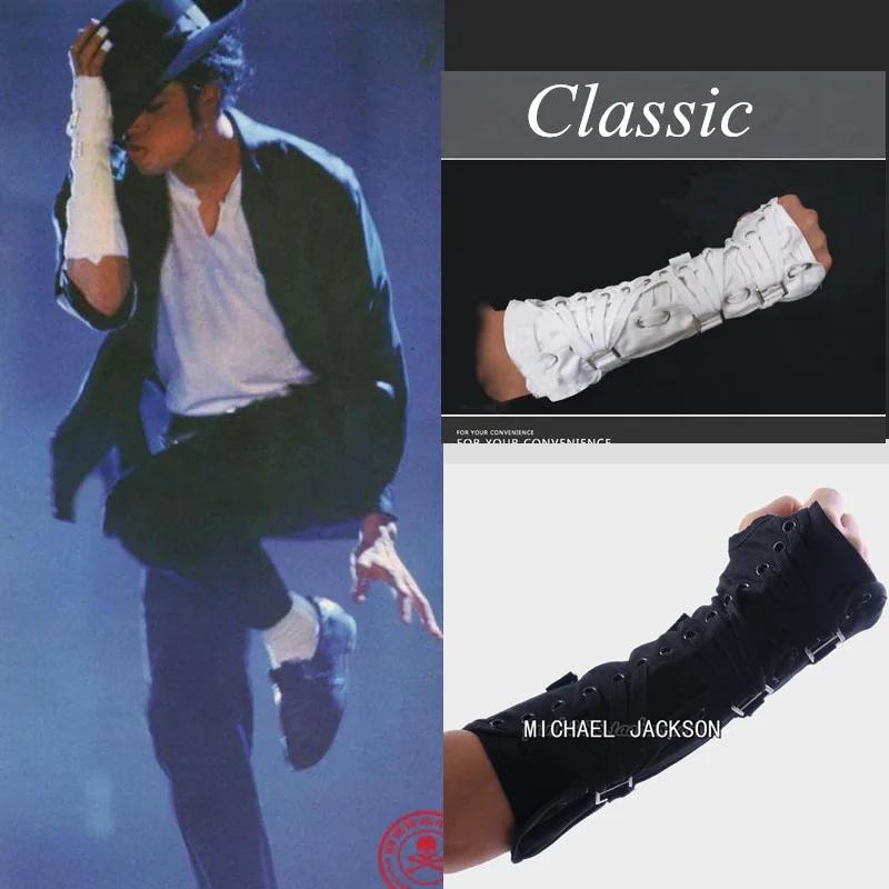 Gant de coude en coton blanc, Concert Punk Rock fait à la main, Collection classique Michael Jackson