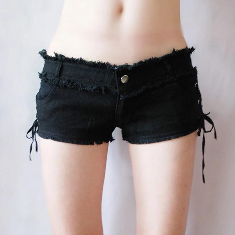 Sexy femmes gland taille basse chaud court Sexy Denim butin Sexy jean Shorts mignon Micro Mini court