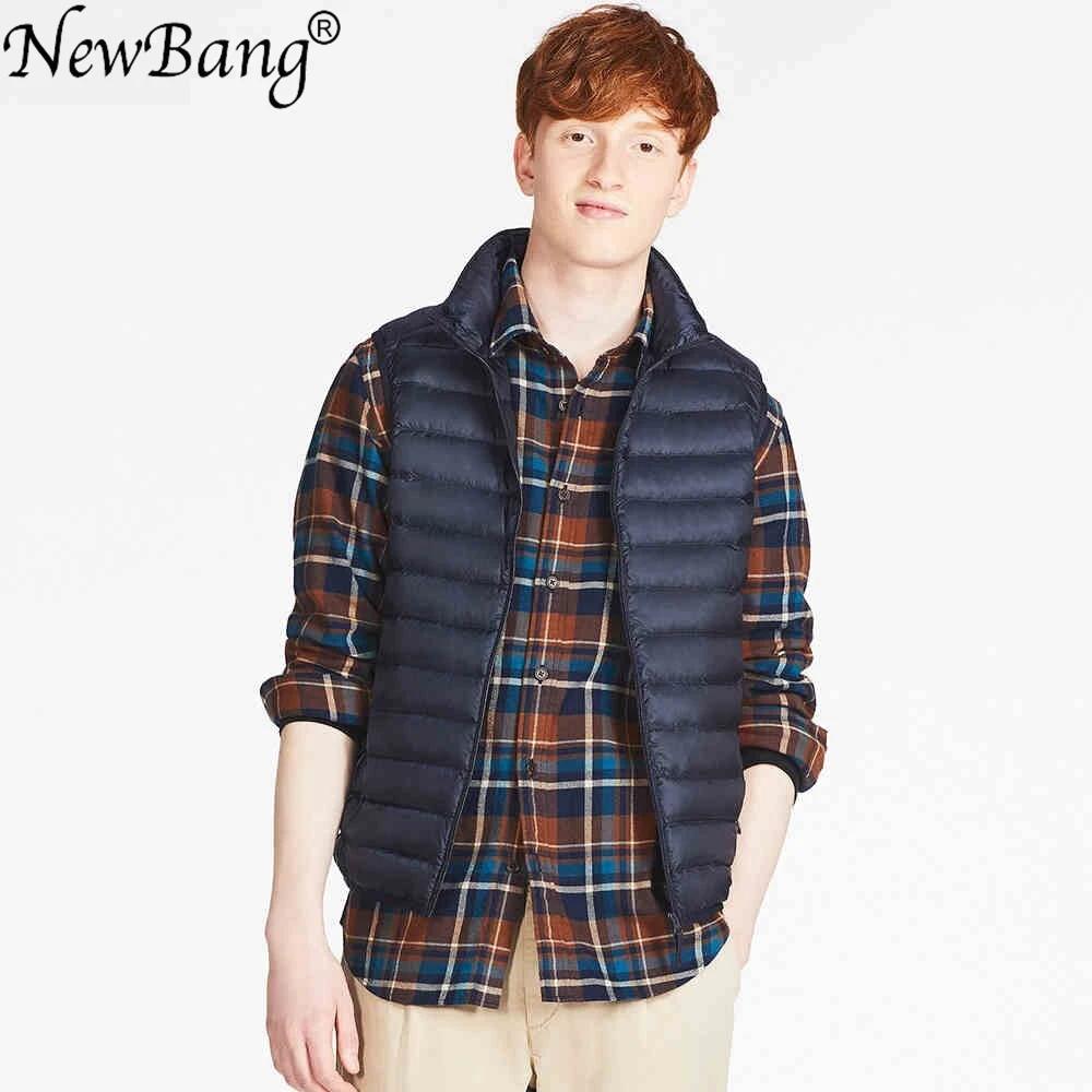 NewBang – gilet chaud sans manches pour homme, gilet Ultra léger, résistant, imperméable, hiver