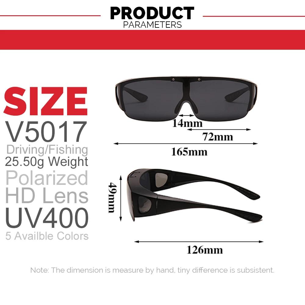 VIVIBEE rabattable polarisé ajustement sur lunettes lunettes de soleil hommes conduite UV400 photoch