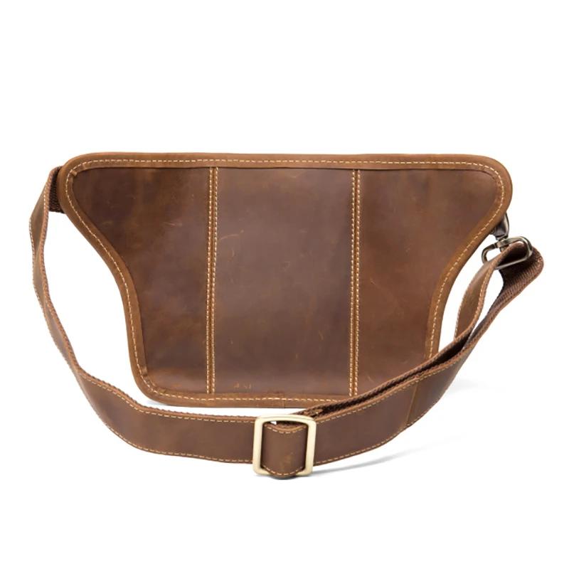 2025 sac de taille en cuir Vintage mode sac de poitrine sac de taille sac à bandoulière en cuir véri
