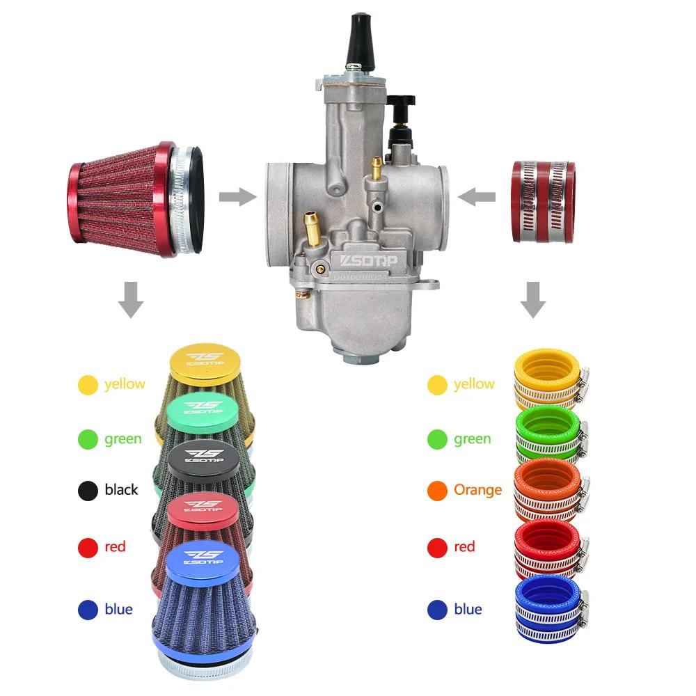 Alconstar- 21 24 26 28 30 32 34mm carburateur Keihin PWK avec filtre à Air 2/4T carburateur adapté m