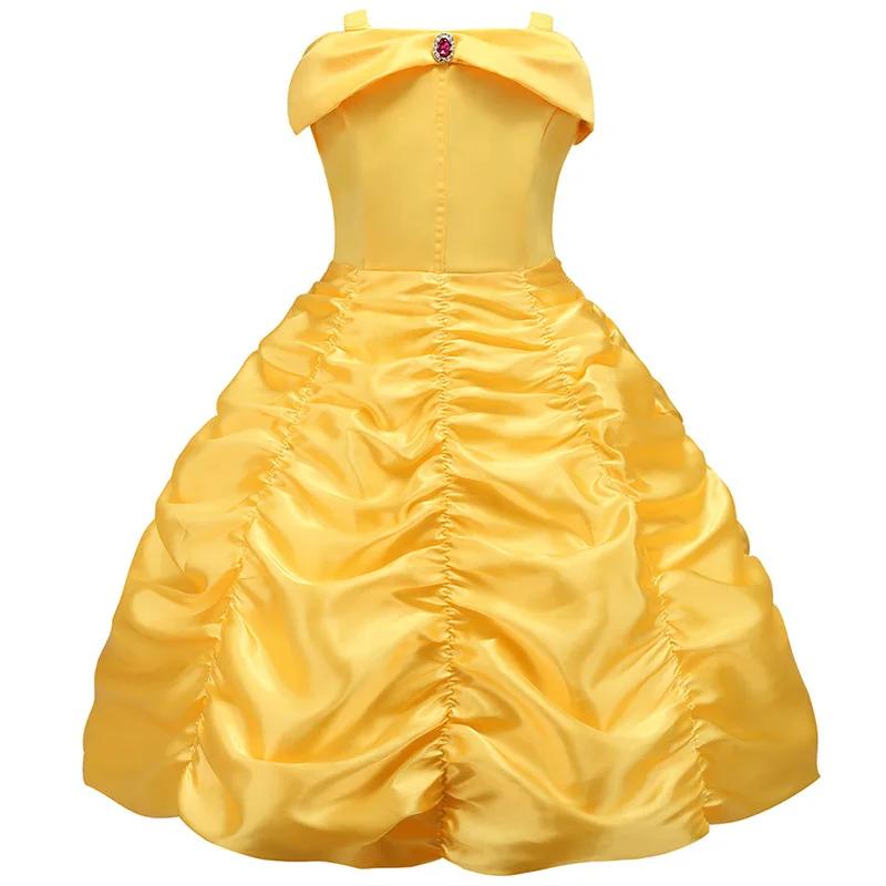 Robes de princesse pour enfants, Costume de fête Belle pour filles, vêtements à fleurs de noël et d'