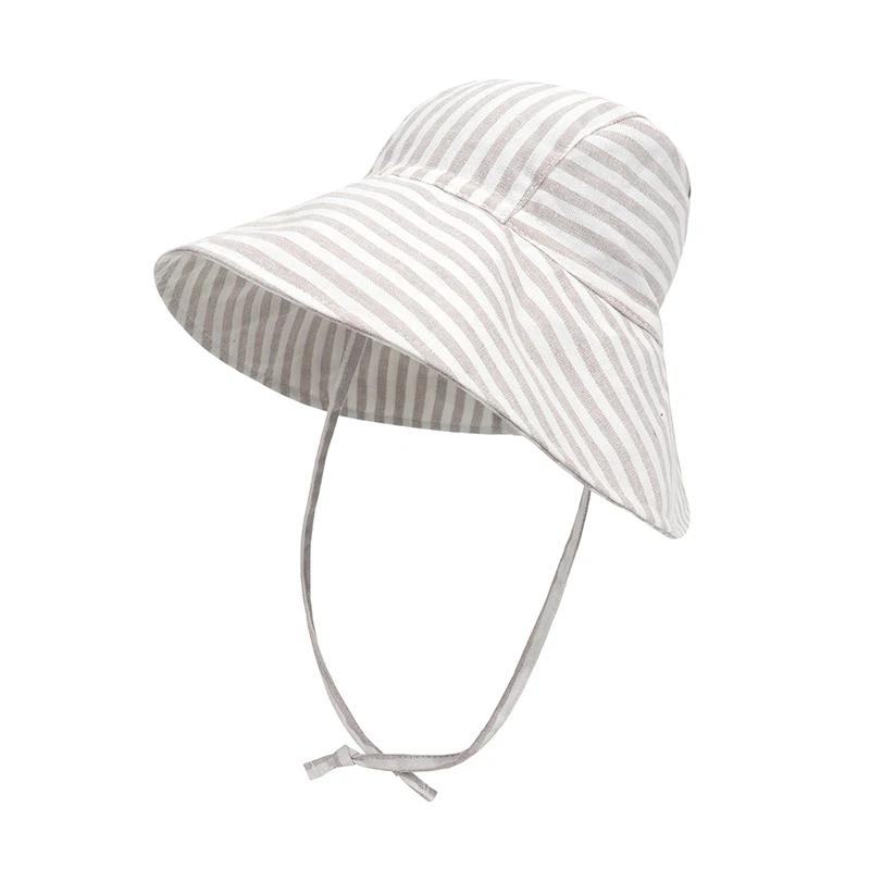 Chapeau de soleil à grand bord pour bébé, chapeau seau d'été et de printemps pour filles et garçons,