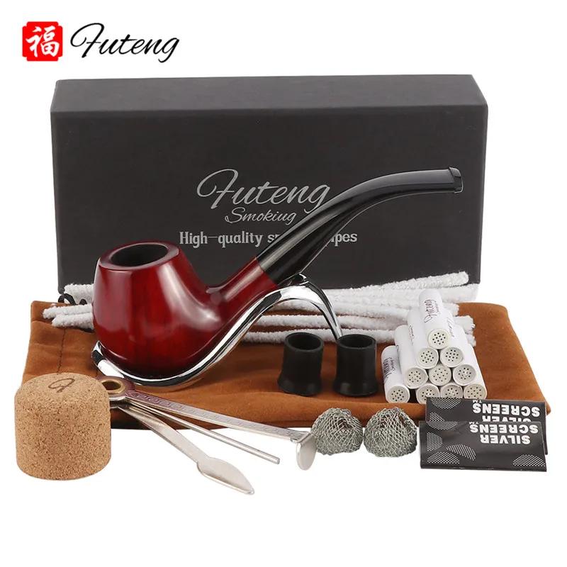 Nouveau Ensemble de tuyaux en bois de santal rouge créatif classique, accessoires, filtre de 9MM, tu