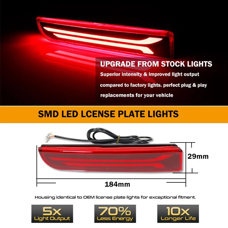 IJDM – réflecteurs de pare-chocs optiques 3D LED, pour Mitsubishi Lancer Evo X Outlander, feux antib