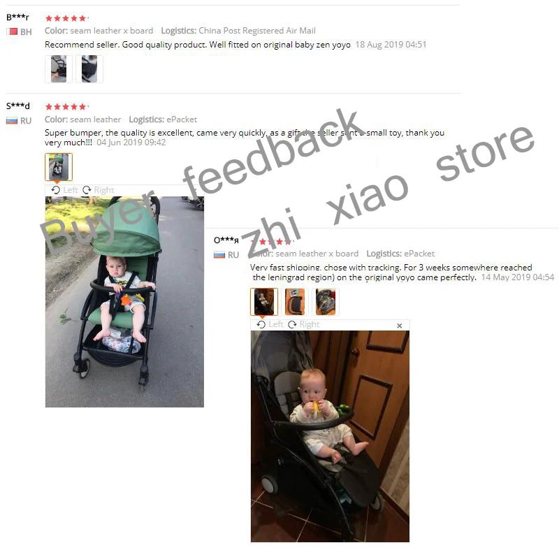 MomTan ® Accessoires de poussette pour bébé, accoudoir en cuir PU, barre de pare-chocs, main coura