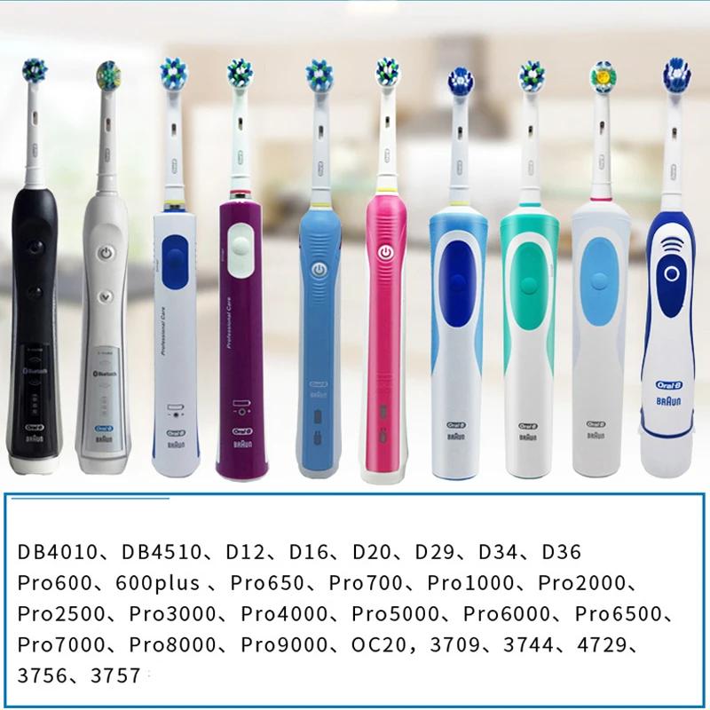 Têtes de brosse de rechange originales Oral B, pour brosse à dents électrique rotative oral-b, vérit