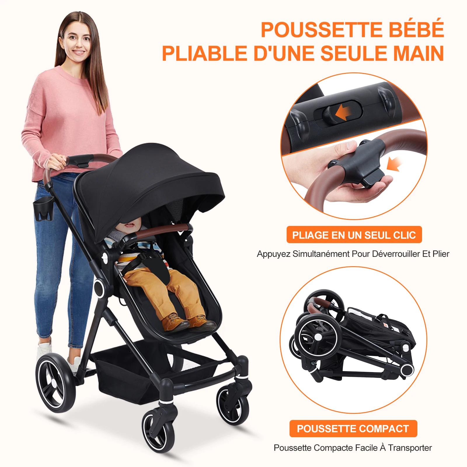 Bumosquito-Poussette 2 en 1 pour enfants de 0 à 36 mois, avec manteaux, jusqu'à 22 noix, pour sport,